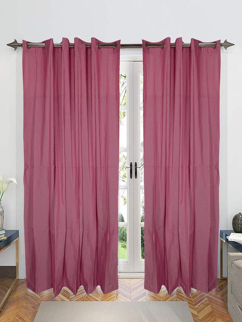 cotton yarn eyelet door curtains - 16941681 - Very Small Image - 1