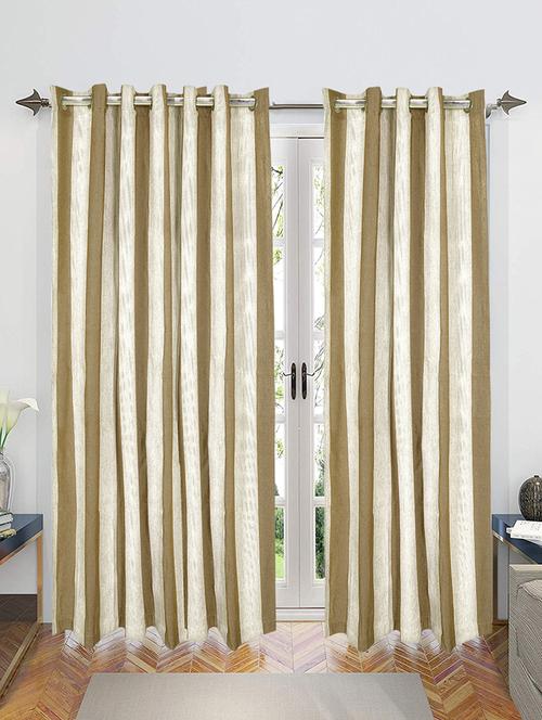 cotton yarn eyelet door curtains - 16941683 - Very Small Image - 1
