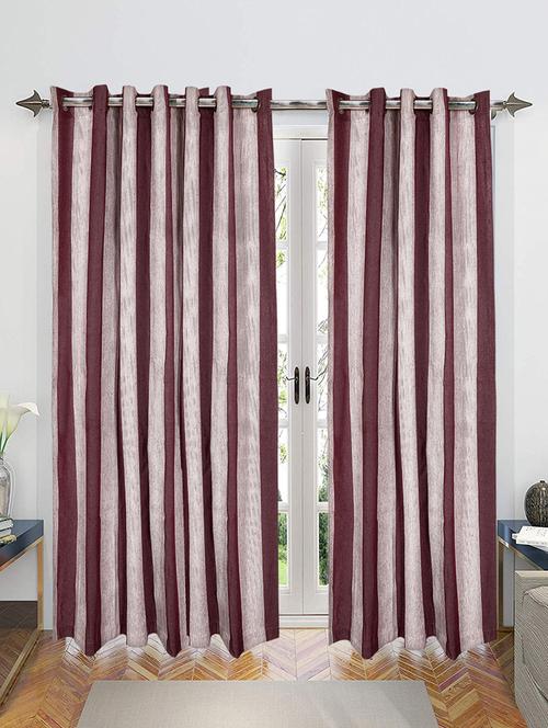 cotton yarn eyelet door curtains - 16941684 - Very Small Image - 1
