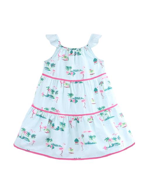 flamingo print tiered dress - 16942819 - Very Small Image - 1