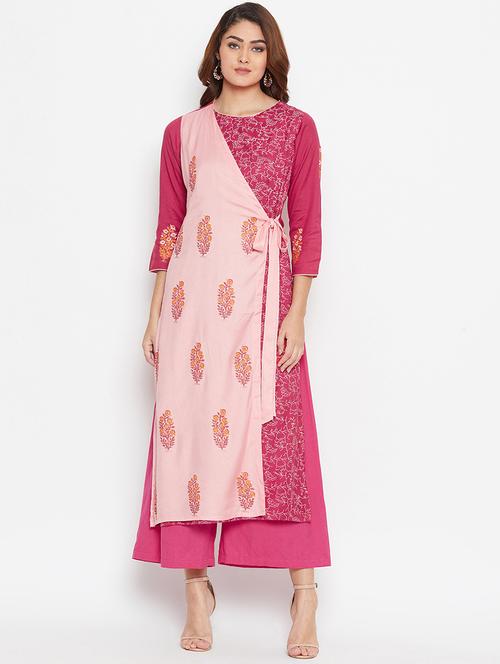 women's layered kurta - 16943194 - Very Small Image - 1