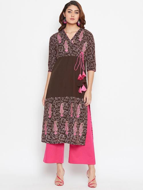 women's angrakha kurta - 16943199 - Very Small Image - 1