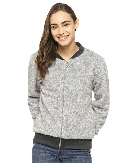 faux leather zip up bomer jacket - 16943309 - Very Small Image - 1
