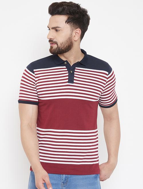 red striped polo t-shirt - 16943505 - Very Small Image - 1
