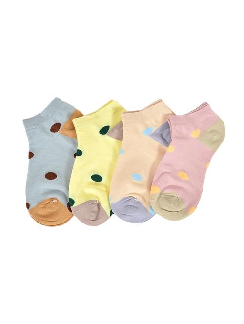 multi colored cotton ankle length sock - 16943992 - Very Small Image - 1