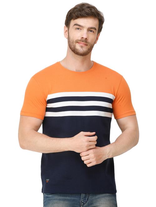 orange striped t-shirt - 16944257 - Very Small Image - 1