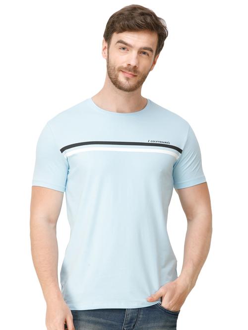 light blue taped t-shirt - 16944263 - Very Small Image - 1