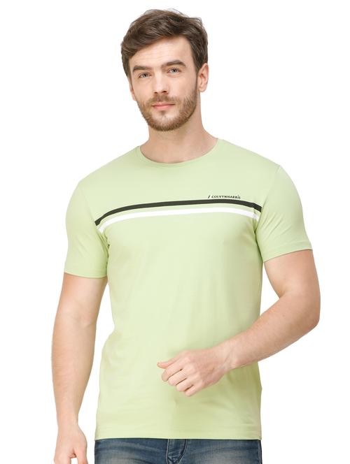 green taped t-shirt - 16944266 - Very Small Image - 1