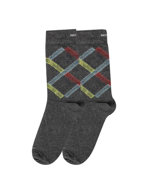 grey cotton above ankle length sock - 16944313 - Very Small Image - 1