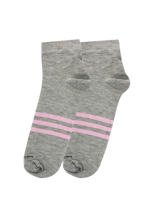 grey cotton ankle length sock - 16944429 - Very Small Image - 1