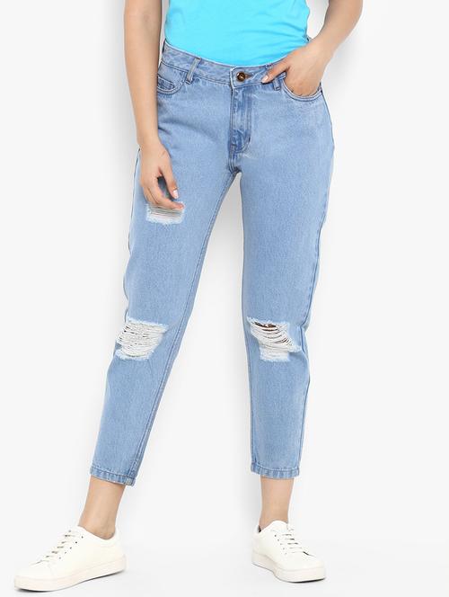 mid rise ripped boyfriend jeans - 16945493 - Very Small Image - 1