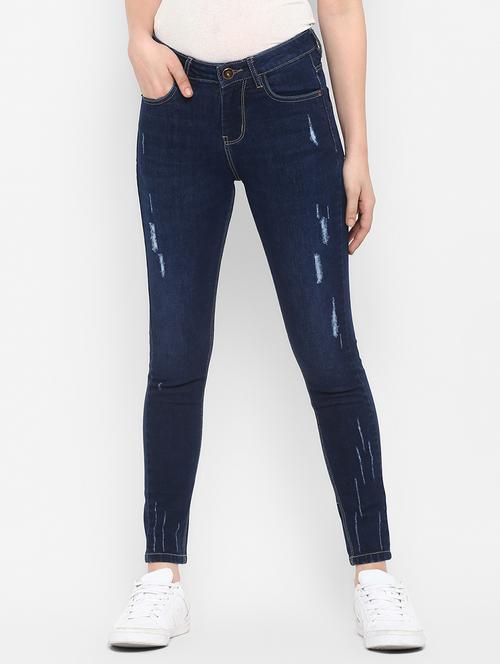 mid rise distressed jeans - 16945523 - Very Small Image - 1