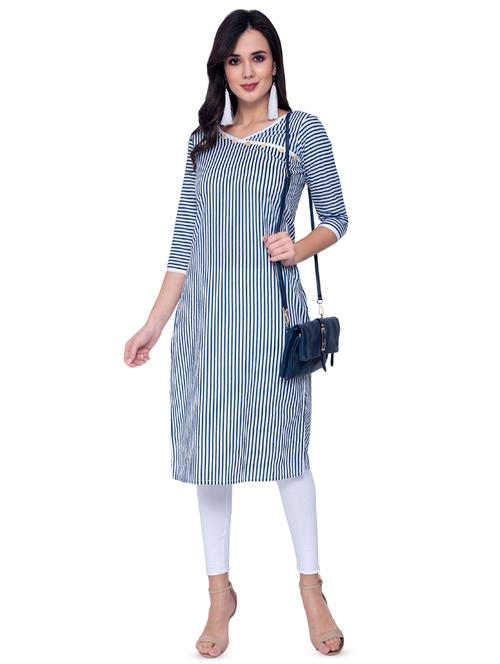 striped straight kurta - 16945654 - Very Small Image - 1