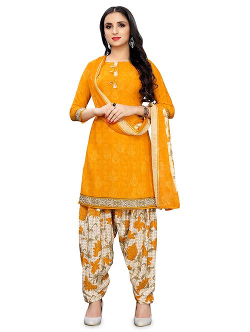 printed patiyala unstitched suit - 16946917 - Very Small Image - 1