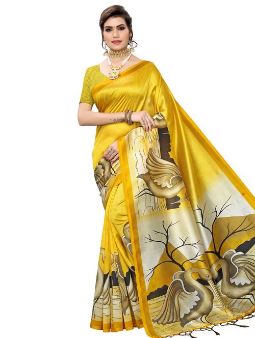 conversational bhagalpuri saree with blouse - 16947113 - Very Small Image - 1