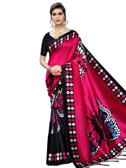 conversational bhagalpuri saree with blouse - 16947123 - Very Small Image - 1