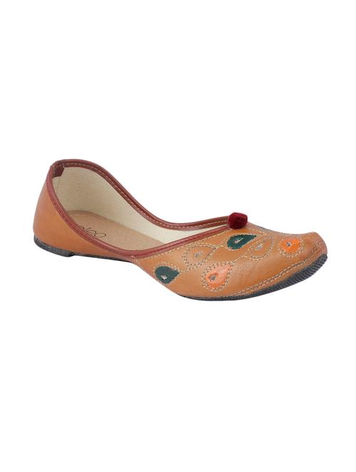 tan slip on mojaris - 16947233 - Very Small Image - 1