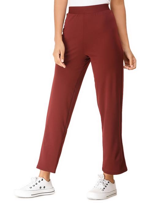 high rise flat front trouser - 16947654 - Very Small Image - 1