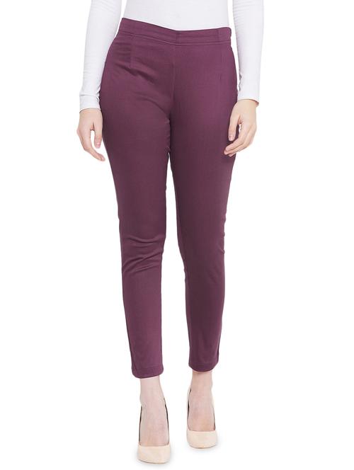 high rise flat front trouser - 16947691 - Very Small Image - 1