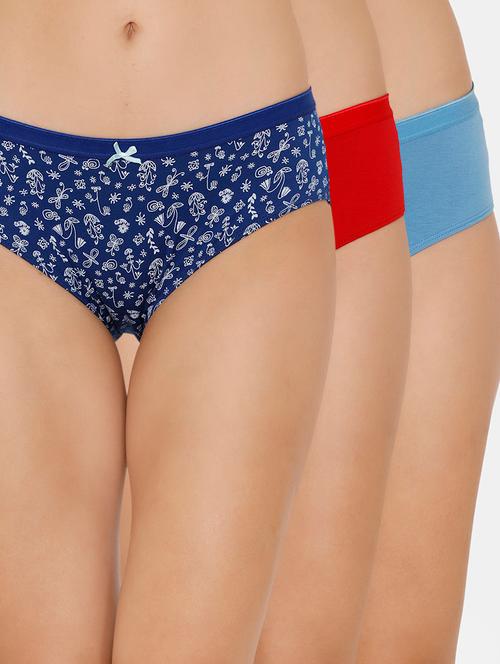 set of 3 bow patch hipster panty - 16948093 - Very Small Image - 1