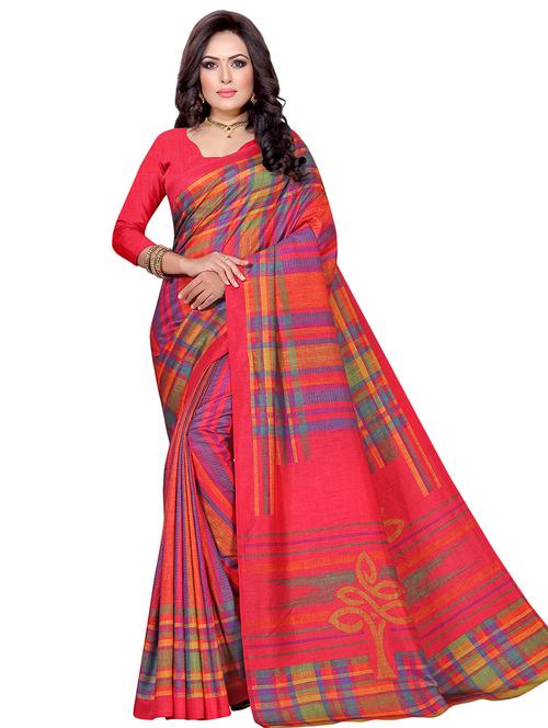geoemtrical printed saree with blouse - 16949093 - Very Small Image - 1