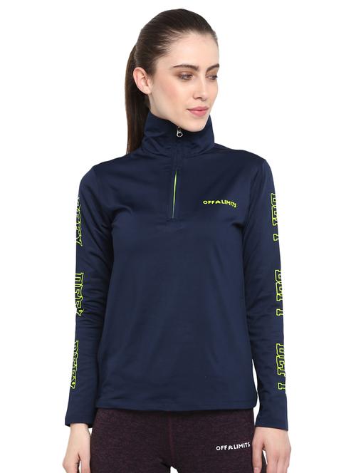 zip closure turtle neck sweatshirt - 16949482 - Very Small Image - 1