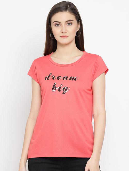 round neck slogan tee - 16949614 - Very Small Image - 1