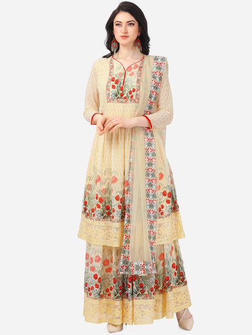 printed unstitched suit - 16949667 - Very Small Image - 1