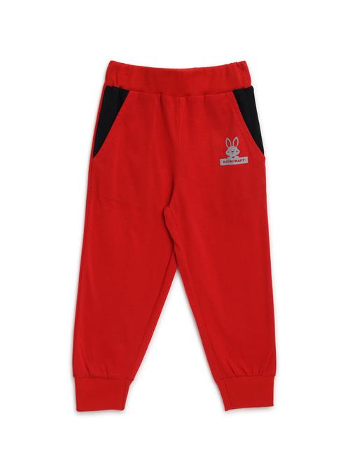 red cotton joggers trouser - 16949668 - Very Small Image - 1