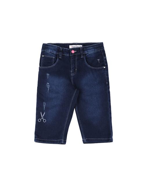 blue cotton blend three fourths - 16949824 - Very Small Image - 1
