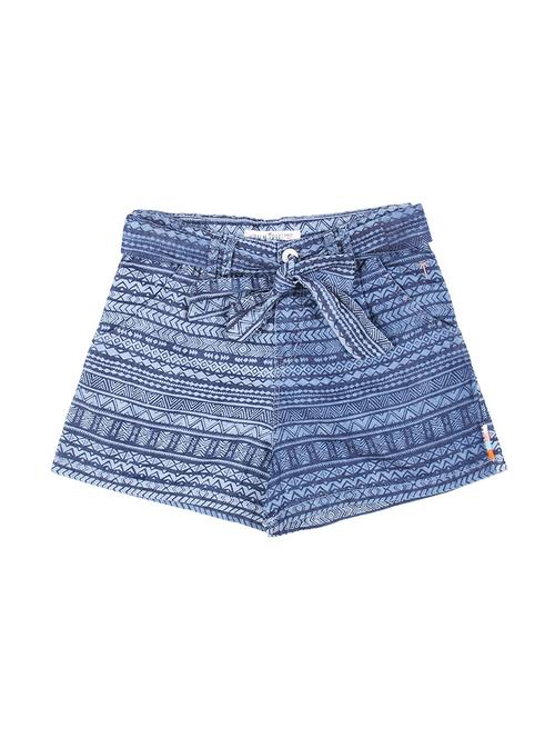 blue cotton blend shorts - 16949833 - Very Small Image - 1