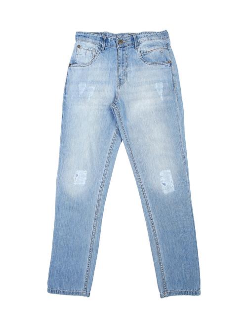 blue denim distressed jean - 16949920 - Very Small Image - 1