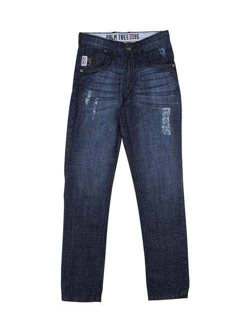 dark blue denim distressed jean - 16949954 - Very Small Image - 1