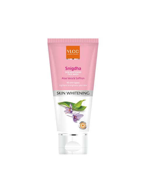 vlcc snigdha skin whitening face wash (aloe vera & saffron)(100ml) - 16950276 - Very Small Image - 1