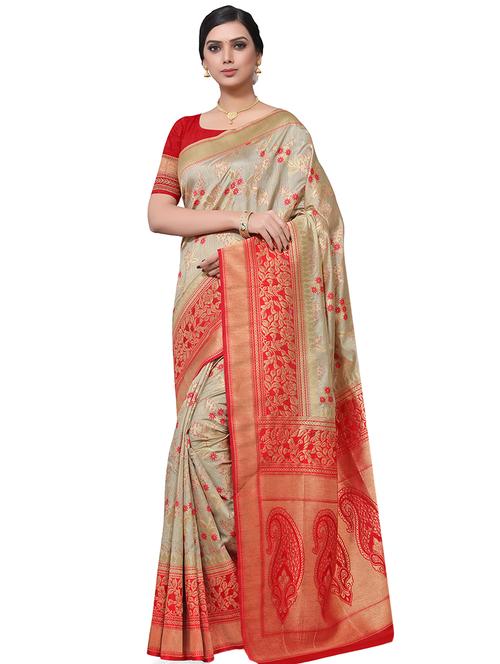 floral bhagalpuri saree - 16951245 - Very Small Image - 1