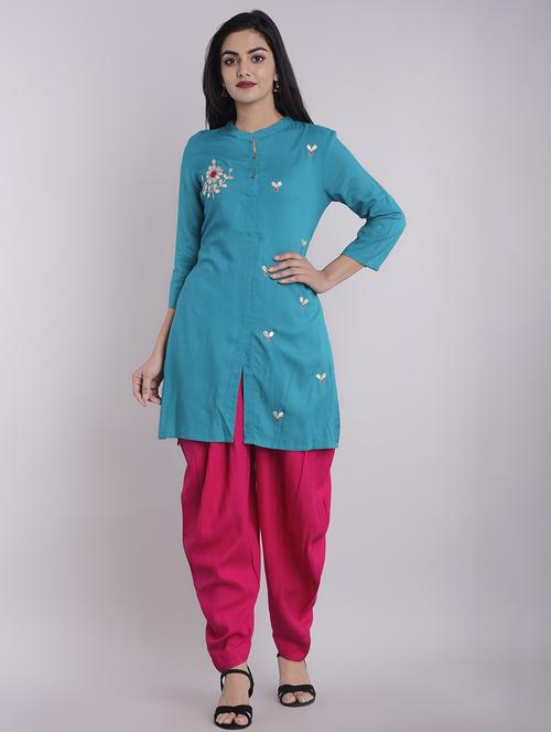 solid kurta salwar set - 16952158 - Very Small Image - 1