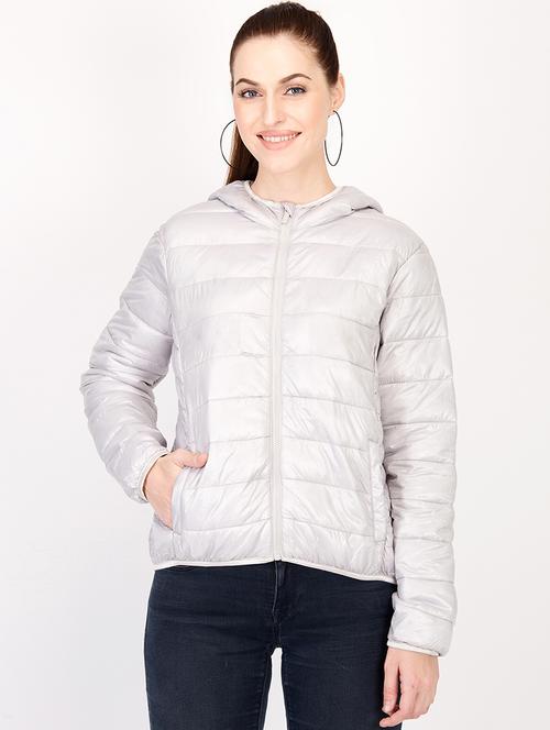 zip up hooded quilted jacket - 16952316 - Very Small Image - 1