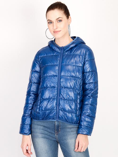 hooded neck quilted jacket - 16952321 - Very Small Image - 1