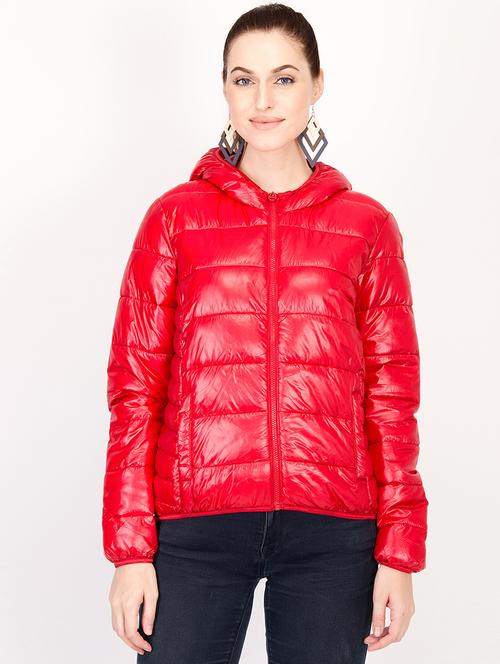 hooded neck quilted jacket - 16952323 - Very Small Image - 1