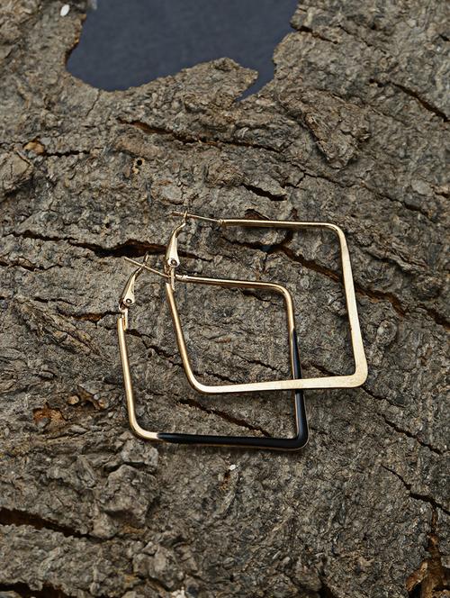 gold metal drop earring - 16952561 - Very Small Image - 1