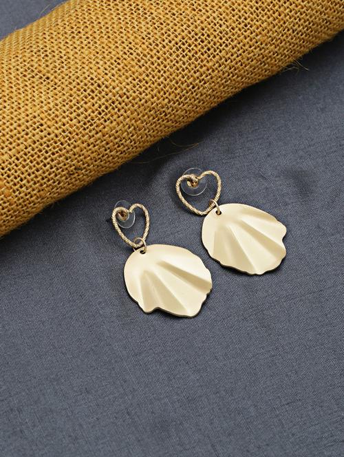 gold metal drop earring - 16952615 - Very Small Image - 1