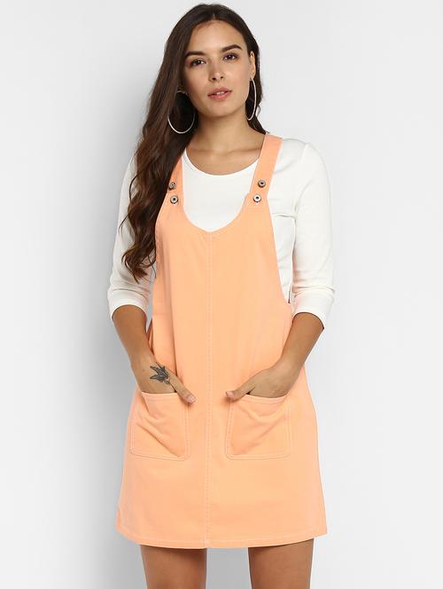 botton pinafore dress - 16952688 - Very Small Image - 1