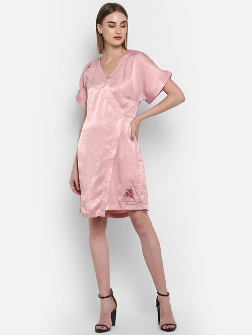 overlap neck wrap romper - 16952704 - Very Small Image - 1