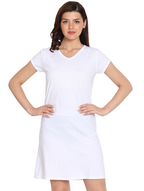 v-neck solid sleepshirt - 16952727 - Very Small Image - 1