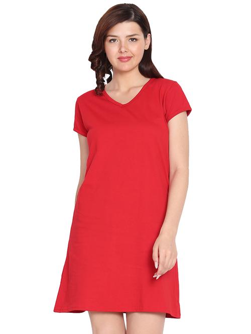 v-neck solid sleepshirt - 16952732 - Very Small Image - 1