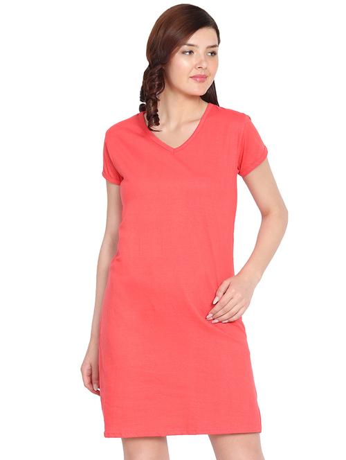v-neck solid sleepshirt - 16952736 - Very Small Image - 1