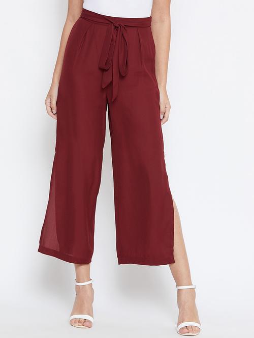 tie up waist pleated trouser - 16954044 - Very Small Image - 1