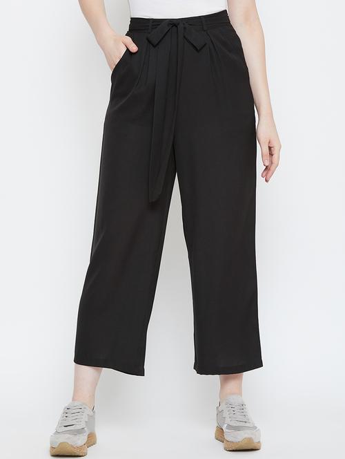 tie up waist pleated trouser - 16954055 - Very Small Image - 1