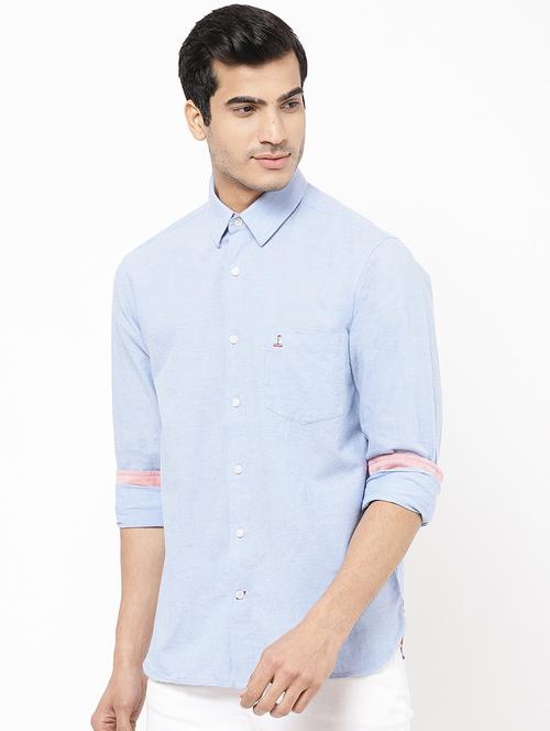 mens solid casual shirt - 16954699 - Very Small Image - 1