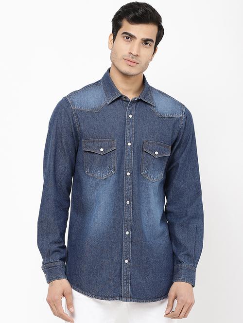 mens solid casual shirt - 16954776 - Very Small Image - 1